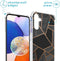 iMoshion Hoesje Geschikt voor Samsung Galaxy A14 (4G) Hoesje Met Koord - iMoshion Design Hoesje met Koord - Zwart / Black Graphic