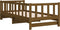 vidaXL - Slaapbank - uitschuifbaar - 2x(80x200) - cm - grenenhout - honingbruin