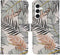 iMoshion Hoesje Geschikt voor Samsung Galaxy S23 FE Hoesje Met Pasjeshouder - iMoshion Design Softcase Bookcase - Goud / Glamour Botanic