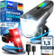 NEXTCOVER® Fietslampjes LED Set 80 Lux Basic - USB oplaadbaar - Waterdicht - StVZO goedgekeurd - Wit en Rood (set van 2)