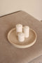 MOOISA - Marmer dienblad rond met rand beige - Tray Ø30cm - MOOISA - rond marmer dienblad - vierkant marmer dienblad - decoratie schaal - tapasplank - serveerplank
