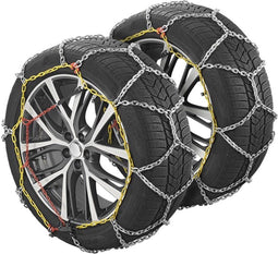 ProPlus Sneeuwkettingen - Ø 16 mm - stalen schakels - Geschikt voor busjes en SUV's - KB38 - Inclusief reparatieschakels en koffer - 2 stuks - Zilver