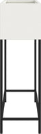 vidaXL - Verhoogde - Tuinbed - 100x26x82 - cm - Wit - Staal