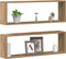 vidaXL - Wandplanken - 2 - st - Artisan - Eiken - 80x15x26 - cm - Bewerkt - Hout