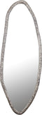 PTMD Paislie Nickel Organic Shaped Mirror Oval
