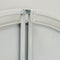 Wandklok Hudson industrieel metaal zwart wit 77 cm