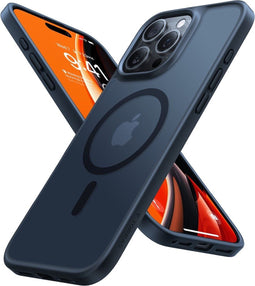 Torras Geschikt voor iPhone 16 Pro hoesje – slanke bescherming met magnetisch ondersteuning - Zwart