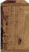 vidaXL - Wandplank - Set - van - 2 - Oude - hout - Engineered - hout - 80 - x - 15 - x - 26 - cm