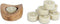 Giftset Theelichthouder | Hout - 5×5×3 cm - Rond