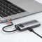 BASEUS Multifunctionele USB-C HUB - Grey