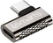 4smarts 540464 - USB-C Adapter Set - 3x Haakse Adapters 1x Verlengstuk - Zilver