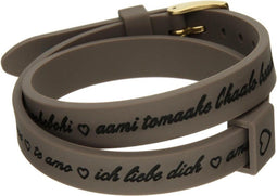 IL MEZZOMETRO - Il MEZZOMETRO Mod. I LOVE YOU GOLD - Bracciale in silicone/silicone bracelet - Unisex -
