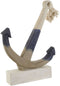 Decoratieve figuren Home ESPRIT Blauw Wit Grijs Anker Mediterrane 37,5 x 7,5 x 52 cm