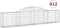 vidaXL - Schanskorven - 12 - st - gewelfd - 300x30x60/80 - cm - gegalvaniseerd - ijzer