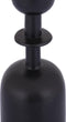 PTMD Yanou Black Aluminum Candleholder With Ring S