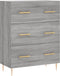 vidaXL - Dressoir - 69,5x34x90 - cm - bewerkt - hout - grijs - sonoma - eikenkleurig