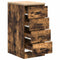 vidaXL - Garagekast - 40x51x85 - cm - massief - grenenhout - gerookt - eiken