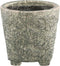 PTMD Serino Ronde Bloempot - H18 x Ø19 cm - Keramiek - Grijs