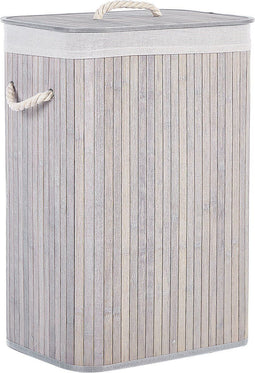 Beliani KOMARI - Mand - Grijs - Bamboehout