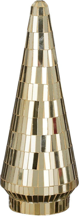 House of Seasons - Decoratie Kerstboom - Discobal - Goud H33 x Ø13 cm