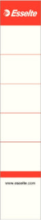Esselte rugetiketten - voor plastic ordners - sterk kartonnen materiaal - set van 100