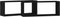 vidaXL - Wandplanken - 2 - Stuks - Zwart - Eiken - 60x15x23 - cm - Gemaakt - van - Houtcomposiet