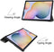 imoshion Tablet Hoes - Geschikt voor Samsung Galaxy Tab S8 Plus / Galaxy Tab S7 Plus / Galaxy Tab S7 FE - Trifold Bookcase - Grijs