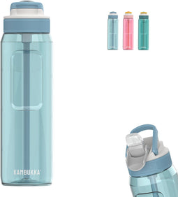 Kambukka Lagoon - Drinkfles 1L met rietje - Arctic Blue (5407005143674)