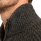 Mario Russo Rib Skipper - Heren Trui - 100% Katoen - Half Zip - Antraciet - L