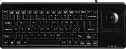 Perixx Periboard 514 Plus Toetsenbord (incl. trackball, 2x USB poorten, stille toetsen)