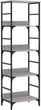 vidaXL - Boekenrek - 50x33x153 - cm - bewerkt - hout - grijs - sonoma - eikenkleurig