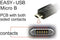 Delock 85165 - Easy-Micro USB naar Easy-USB-A haaks - 100cm - Zwart
