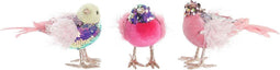Kerstversiering DKD Home Decor Polyester Fågel (18 x 8 x 13 cm) (3) (3 Stuks)