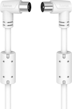 Hama Antennekabel, coaxstekker - coaxkoppeling, 90°, 1,5 m, 90 dB