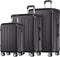 TRVLMORE Kofferset - 3 Delig - 38L Handbagage + 70L en 110L Ruimbagage - Lichtgewicht - Zwart