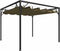 vidaXL - Tuinprieel - met - uittrekbaar - dak - 180 - g/m² - 3x3 - m - taupe