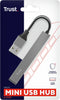 Trust Halyx - USB Hub - 4x USB 2.0 - Aluminium Grijs