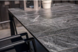 Lesli Living Paros dining tuintafel | aluminium + HPL | 160x90cm