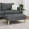vidaXL - Voetenbank - 77x55x31 - cm - stof - donkergrijs