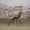 SIDD Nola swivel armchair - Brown velvet 8196-9 / fabric 7501-3