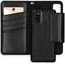 Selencia Hoesje Geschikt voor Samsung Galaxy A41 Hoesje Met Pasjeshouder - Selencia Surya 2-in-1 Uitneembare Vegan Lederen Bookcase - Zwart