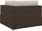 vidaXL - Hoekbank - 1 - st - met - kussens - poly - rattan - bruin
