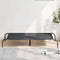 Hondenmand verhoogd 130x80x20 cm textiel en staal zwart