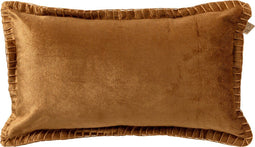 Dutch Decor REBEL - Sierkussen velvet 30x50 cm Tobacco Brown - bruin - Inclusief binnenkussen