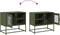 vidaXL - Tv-meubel - 68x39x60,5 - cm - staal - olijfgroen