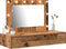 vidaXL - Wandkaptafel - met - LED - Verlichting - in - Oud - Hout