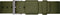 LEFF amsterdam - Horlogebandje - Nato Band T32 - Groen/Staal - 16mm