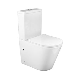 Atlantic Duoblok Jerry - Diepspoel WC pack 3/6 L - Soft close - Wit