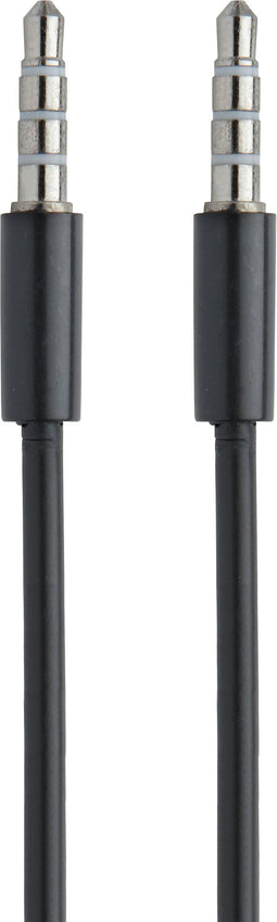 Mobiparts AUX Kabel - 3.5 mm naar 3.5 mm - 1 meter - Zwart
