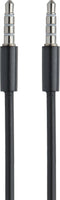 Mobiparts AUX Kabel - 3.5 mm naar 3.5 mm - 1 meter - Zwart